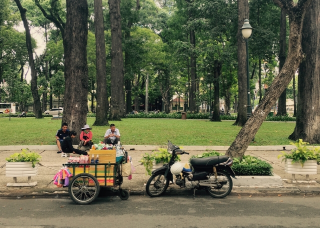 Street Vendors Ho Chi Minh City Vietnam