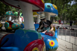 Travelling with a Toddler Playground Thong Nhat Park Hanoi Vietnam