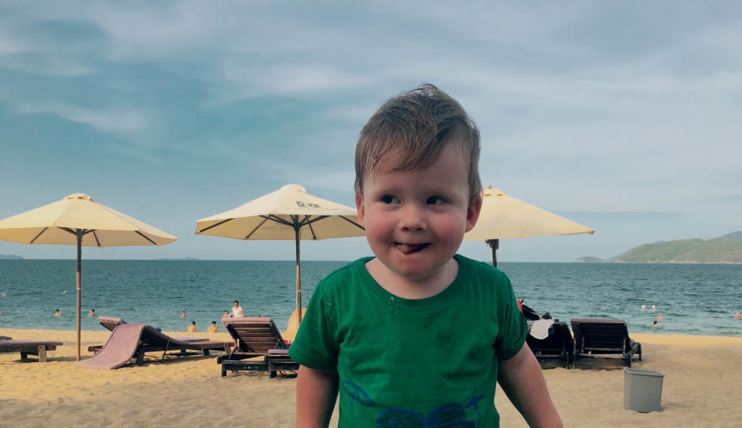 Travelling with a Toddler Nha Trang Beach Vietnam