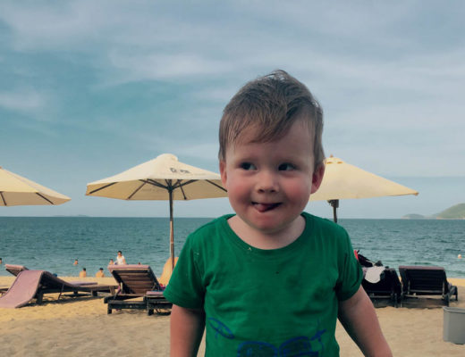 Travelling with a Toddler Nha Trang Beach Vietnam