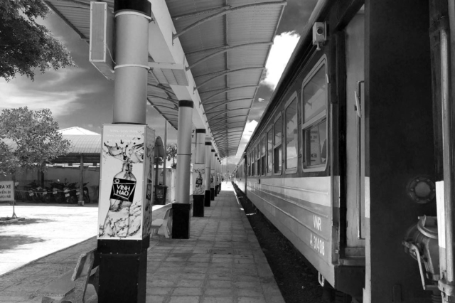 Train Waiting at Station Vietnam