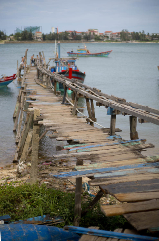 Fishing Boats Pier Dong Hoi Vietnam