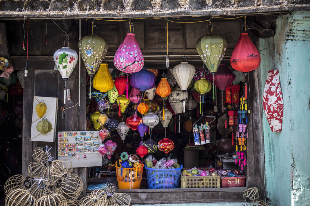 Lantern Stall Hoi An Ancient Town Vietnam