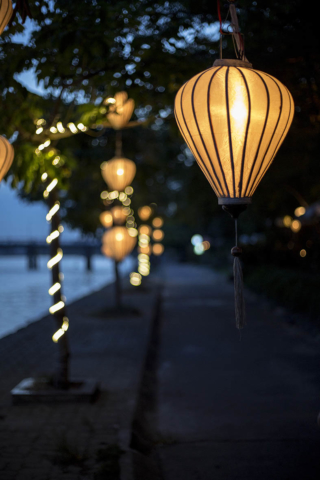 Lanterns at Night Hoi An Ancient Town Vietnam