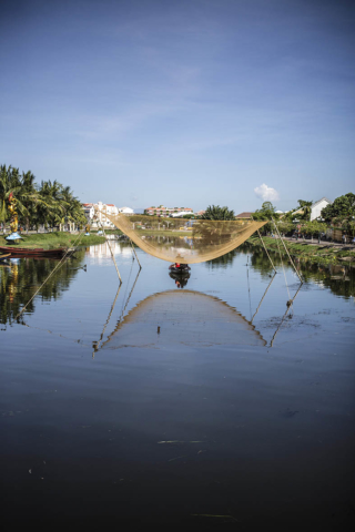 Square Fishing Net Hoi An Ancient Town Vietnam