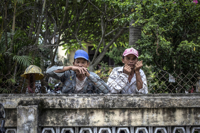 Workmen on a Break Hue Vietnam