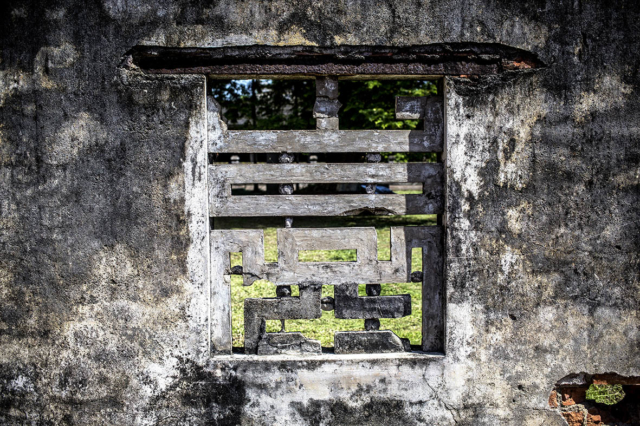 Wooden Window Hue Ancient Citadel Vietnam