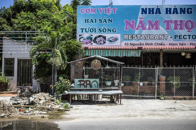 Derelict Restaurant Mui Ne Vietnam