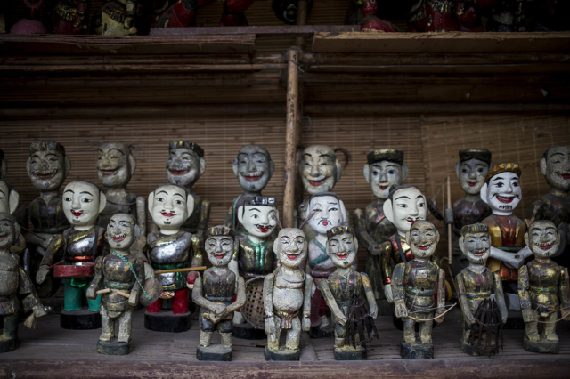 Wooden Statues Hanoi Vietnam